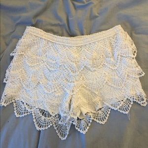 Crochet shorts